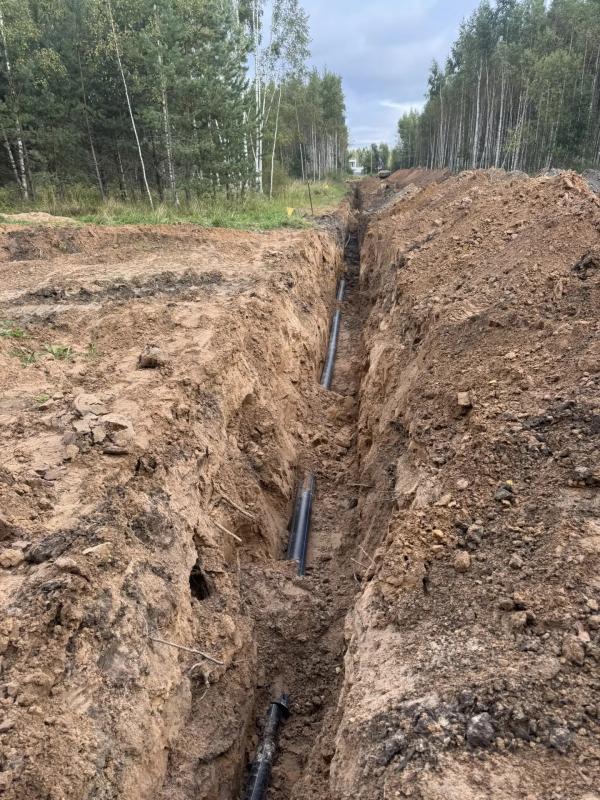 Строительство водопровода и газовой сети